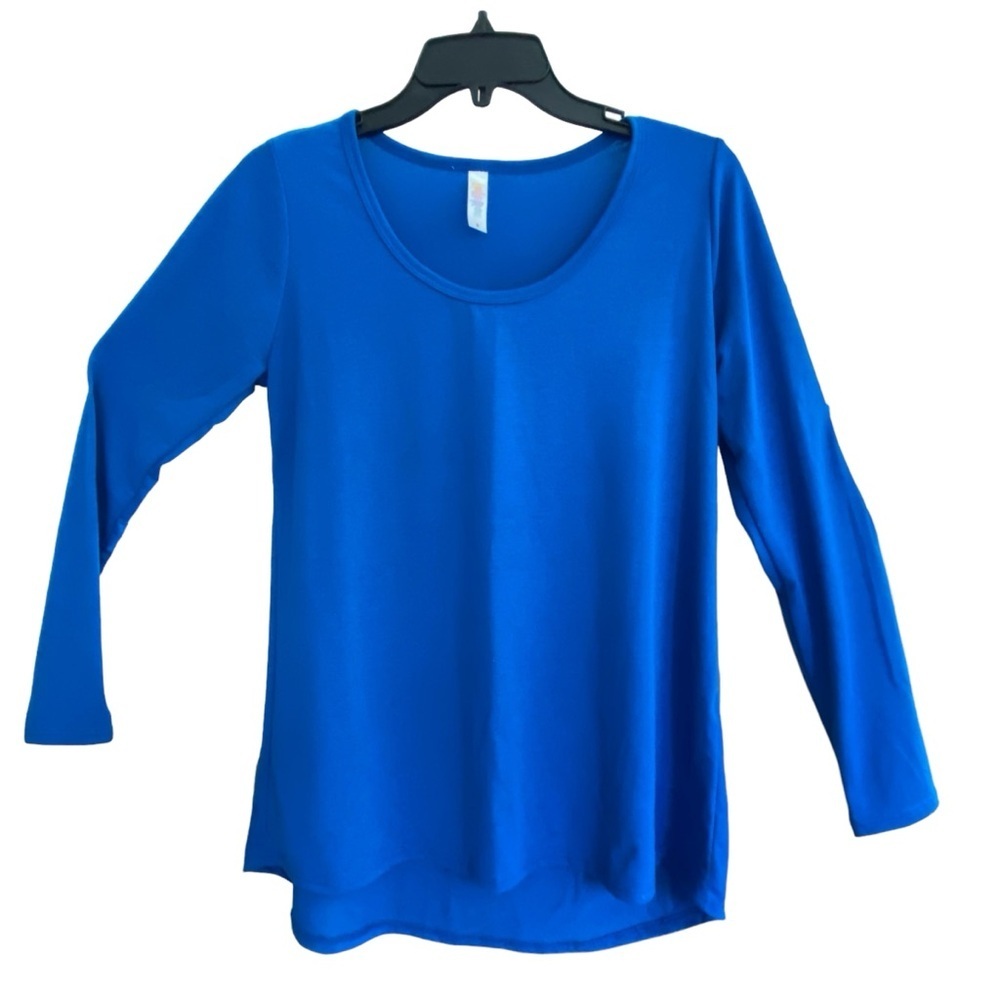 LulaRoe LYNNAE Royal Blue Long Sleeve Size SMALL - Picture 5 of 5